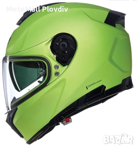 Каска Nolan N80-8 Mivedi N-Com 329 Green Black – Гланц ECE 22.06, снимка 2 - Аксесоари и консумативи - 51892404