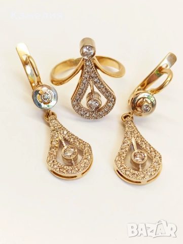 Руско злато, снимка 3 - Бижутерийни комплекти - 51534860