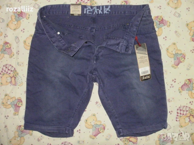 SOLID JEANS и GNIOUS нови къси дънки 34-36, снимка 3 - Къси панталони - 50633006