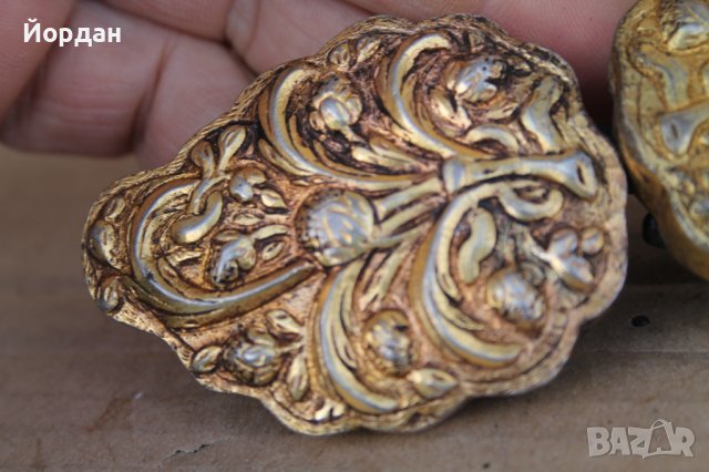 Сребърни пафти с живачна позлата, снимка 14 - Антикварни и старинни предмети - 44479918