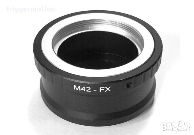 ОТЛИЧЕН! M42-FX Адаптор (преходник) за обектив M42 към Фуджи FX Камера, снимка 3 - Обективи и филтри - 41412669