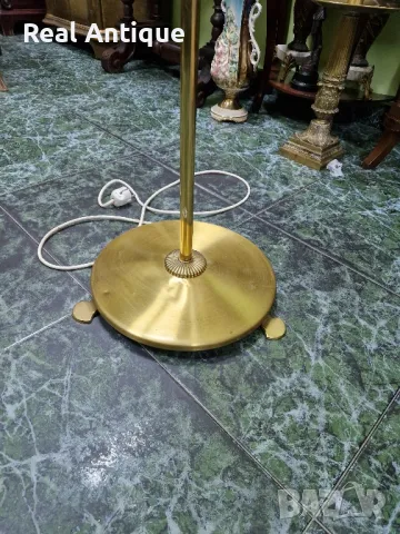Чудесна антикварна немска бронзова подова лампа , снимка 6 - Настолни лампи - 50152747