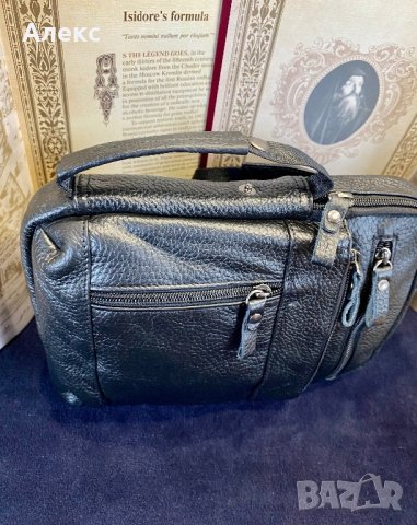 Мъжка кожена чанта от телешка кожа, снимка 5 - Чанти - 42108327