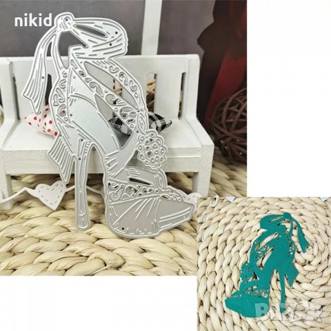 Висока дамска обувка сандал ток с пандела , снимка 2 - Други - 35884073