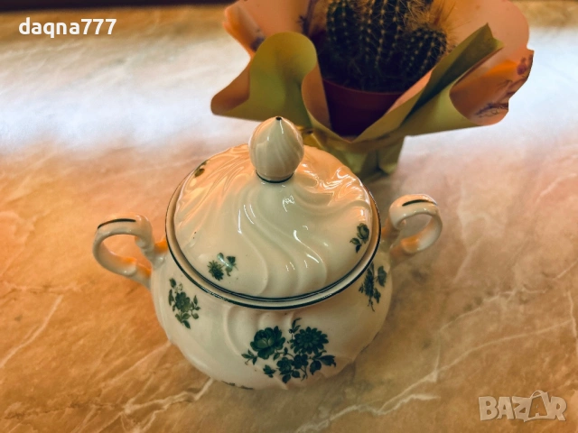 Vtg порцеланова захарница Thun, снимка 4 - Антикварни и старинни предмети - 53643902
