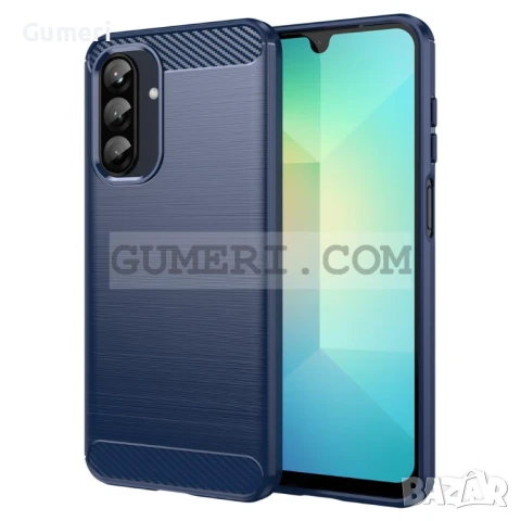 Samsung Galaxy A26 Противоударен Силиконов Гръб - Карбон, снимка 3 - Калъфи, кейсове - 50503640