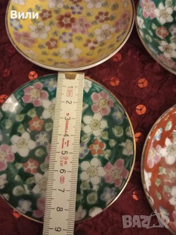 Прекрасни японски, ръчно декорирани чинийки , снимка 4 - Подаръци за жени - 42195296