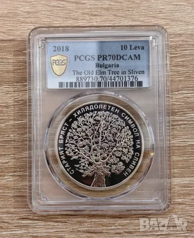 10 лева 2018 Стария бряст в Сливен - PR 70 DCAM