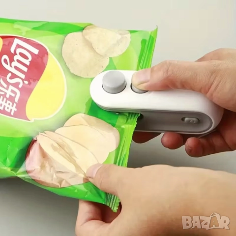 Нова преносима машинка за запечатване на пликове, USB презареждаема батерия, Индикатор за готовност, снимка 4 - Други стоки за дома - 52886976