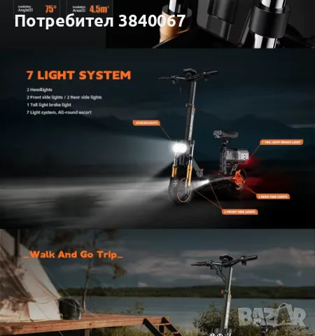 Kukirin M5 Pro електрическа тротинетка 1200W