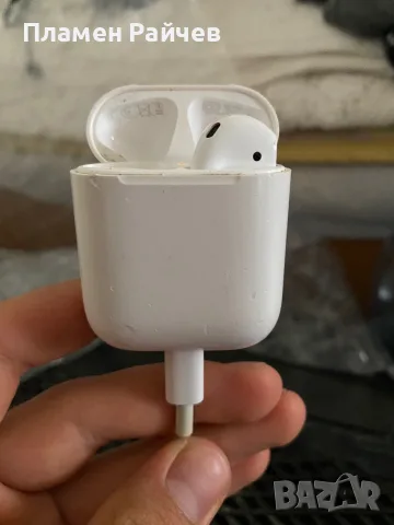 Безжични слушалки Apple AirPods MV7N2ZM/A (2-то поколение с Lightning зареждане)