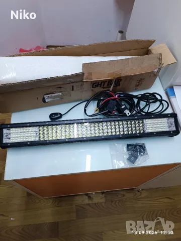 Чисто нов триредов LED бар 58см ( пълен комплект ), снимка 2 - Аксесоари и консумативи - 56127934