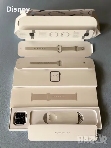 Apple Watch Series 7 Starlight Aluminum Case 41mm, снимка 5 - Смарт часовници - 56137792
