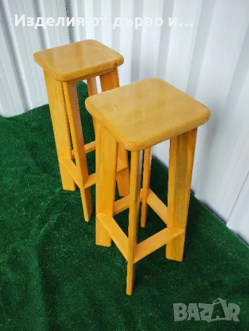 Дървени бар столове , снимка 5 - Столове - 49788960