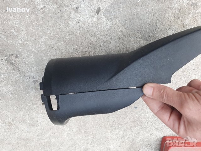 Пластмасова кора зад под волана на кормилния прът за бмв е34 с реглаж на волана 