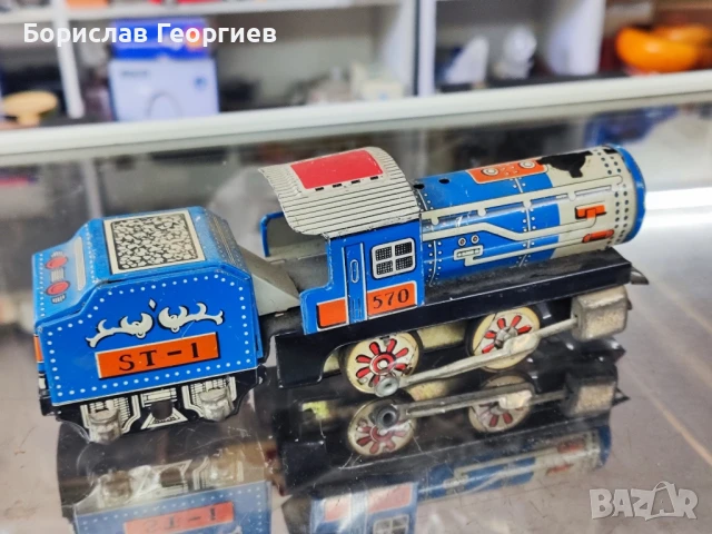 Стара ламаринена играчка влак, снимка 3 - Колекции - 50850487