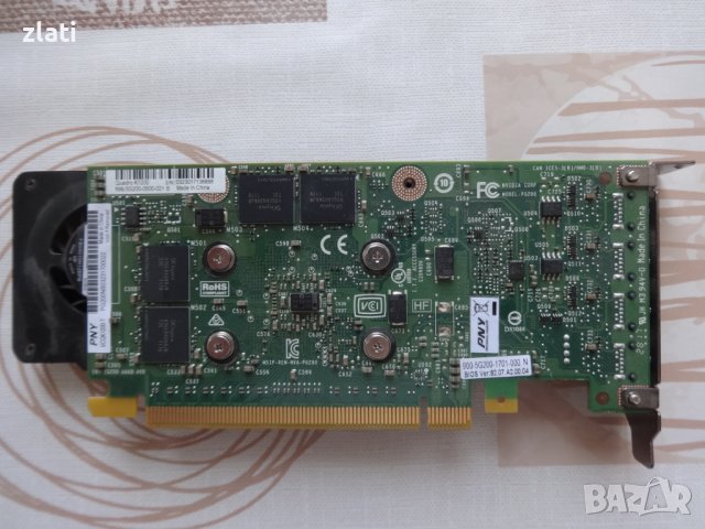 Професионална/геймърска видеокарта NVIDIA QUADRO K12000 4GB GDDR5 Low profile, снимка 2 - Видеокарти - 41340283