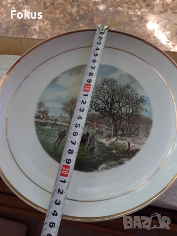 Стар порцелан Гърция колекционерска чиния IONIA, снимка 5 - Антикварни и старинни предмети - 53408987