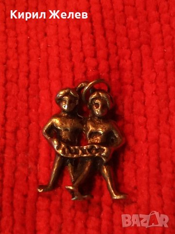 СТАР Сребърен ЗОДИАКАЛЕН АРТ МЕДАЛЬОН ЗОДИЯ БЛИЗНАЦИ СРЕБРО 800 ФИГУРАЛЕН АСТРОЛОГИЧЕН ПЕНДАНТ 25427, снимка 13 - Антикварни и старинни предмети - 39319673