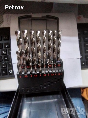 WÜRTH - DIN 338 MFD SPEED HSCO - Made in Germany - ЧИСТО НОВ PROFI-SET 19 Свредла 1-10 mm в Касета, снимка 2 - Бормашини - 40763105