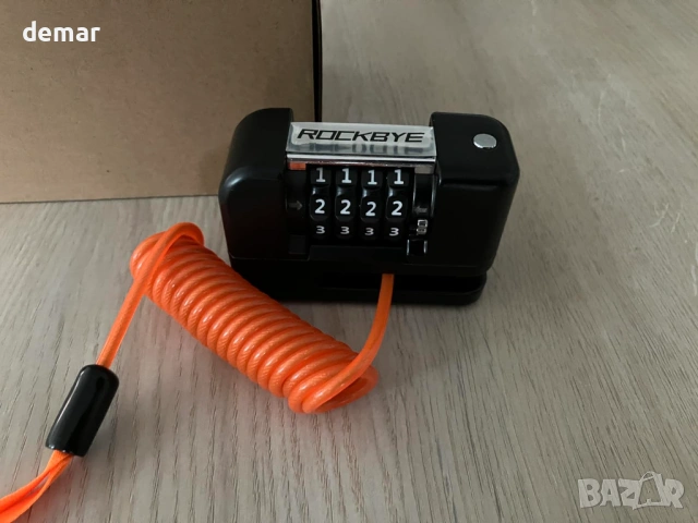 Заключване за дискова спирачка за мотоциклет, 4-цифрен код, алуминиева сплав, снимка 9 - Аксесоари и консумативи - 53429969