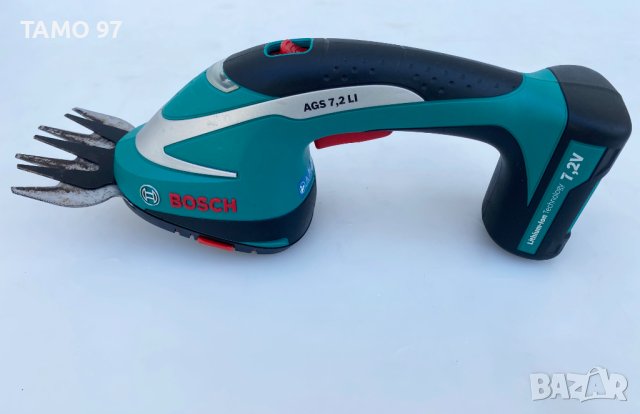 Bosch AGS 7.2 Li - Акумулаторна ножица за трева , снимка 2 - Градинска техника - 42408923