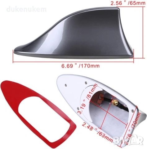 Универсална автомобилна Shark Fin антена Possbay за AM/FM радио сигнал, снимка 8 - Аксесоари и консумативи - 53029797