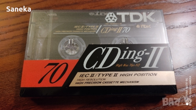 TDK CDing II 70, снимка 1 - Аудио касети - 36082922