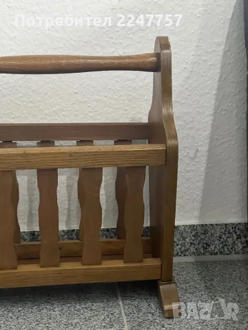 Дървена поставка за вестници и списания Germany , снимка 3 - Антикварни и старинни предмети - 47574905