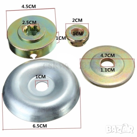 Комплект шайби за ъглова предавка на моторна коса