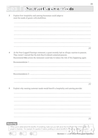 Нов Учебник за изпит Практически тестове за WJEC Hospitality & Catering (Ниво 1/2), снимка 11 - Учебници, учебни тетрадки - 49375154