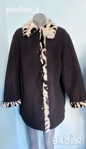 Два различни броя / Луксозен дамски кожух "bn" blanc noir със зебра принт , снимка 14 - Палта, манта - 44323367