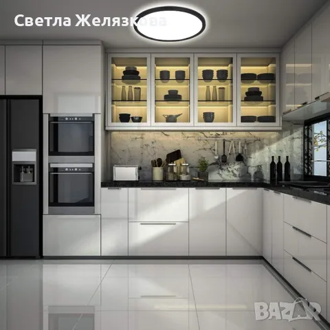 Енергоспестяваща Лед лампа за таван, 18W, 2200LM Ø29.5CM x 2.5cm, снимка 10 - Лед осветление - 47459792