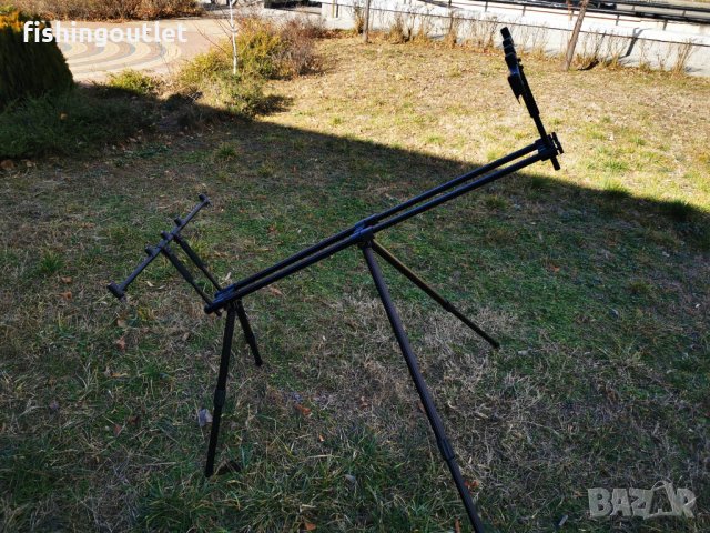 Шаранска стойка за до 5 въдици с телескопични крака с дължина до 133см, снимка 7 - Такъми - 39359856