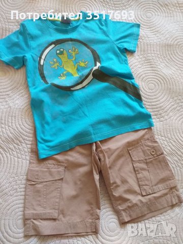 Лот тениски и къс панталон H&M  122 / 128 , снимка 3 - Детски тениски и потници - 40457868