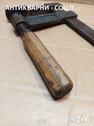 Стара Немска Масивна Дърводелска Стяга. НОМЕР 1652., снимка 7 - Антикварни и старинни предмети - 53750037