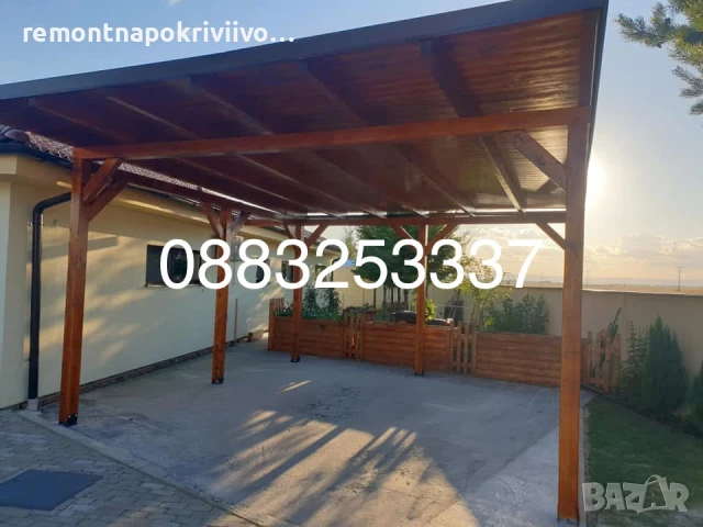 Дървени веранди,навеси, беседки,, снимка 8 - Ремонти на къщи - 49938597
