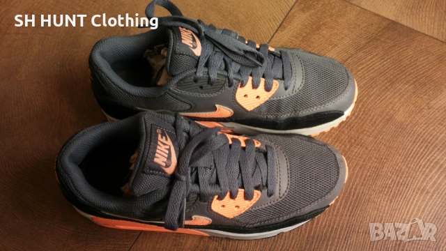 NIKE AIR MAX 90 ESSENTIAL SUNSET GLOW BLACK PLATINUM размер EUR 37,5 / UK 4 маратонки 114-13-S, снимка 8 - Маратонки - 52227595