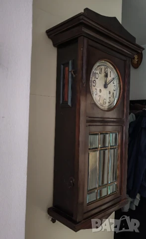 Стар стенен часовник. , снимка 4 - Антикварни и старинни предмети - 50807198