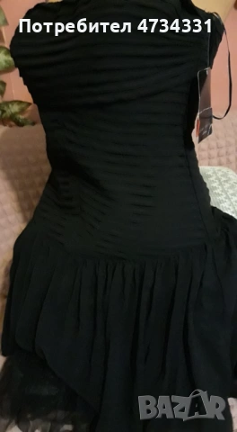 ZARA Рокля черна, снимка 4 - Рокли - 53476269