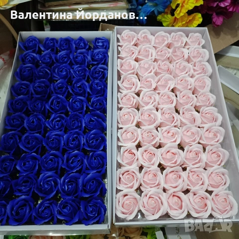 сапунени рози , снимка 5 - Изкуствени цветя - 53296012