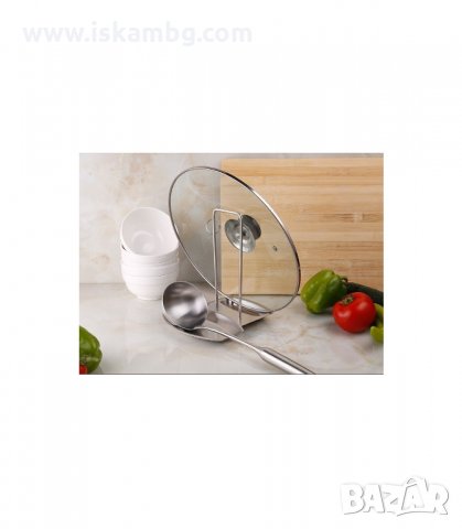 ПОСТАВКА ЗА КАПАК И ЛЪЖИЦА, МЕТАЛНА - код МЕТАЛНА, снимка 5 - Аксесоари за кухня - 33949818