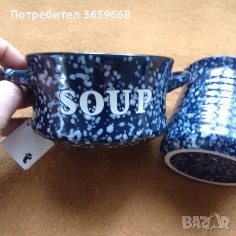 Комплект купичка за супа и чаша за кафе,НОВИ, снимка 6 - Чаши - 40216948