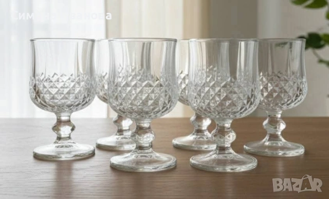 Комплект 6 броя чаши, нови