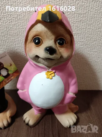 Декоративни фигури на сурикат в гащеризон на куче,пингвин,фламинго., снимка 6 - Декорация за дома - 47871720