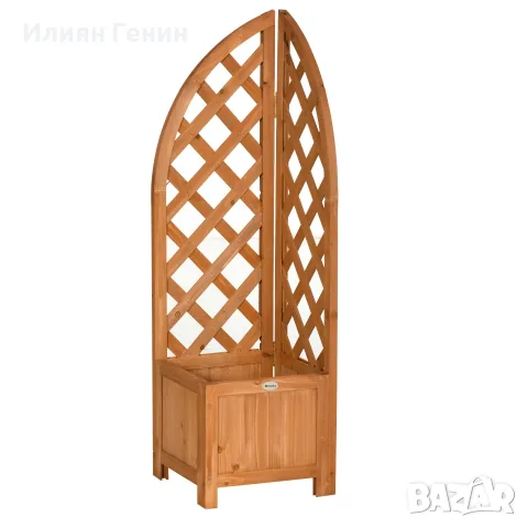 Саксия за цветя Outsunny с ъглова решетка, снимка 7 - Саксии и кашпи - 56204828