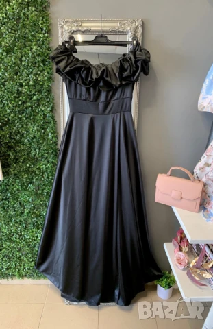 💚Дълги елегантни,сатенени рокли  , снимка 5 - Рокли - 50622589