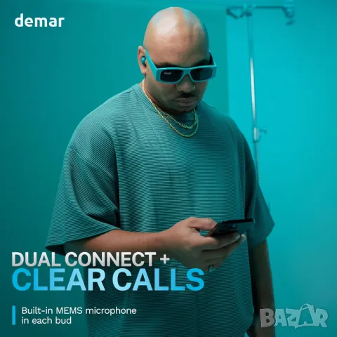 JLab Go Pop ANC Smart активни слушалки с шумопотискане, Bluetooth с микрофон, IP55, снимка 5 - Безжични слушалки - 49085856