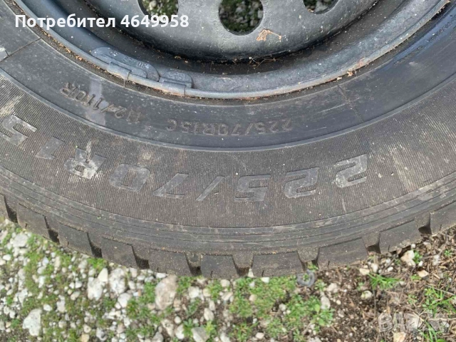 Продавам джанта със гума за Мерцедес Спринтер 225/70/15ц, снимка 2 - Гуми и джанти - 52488609