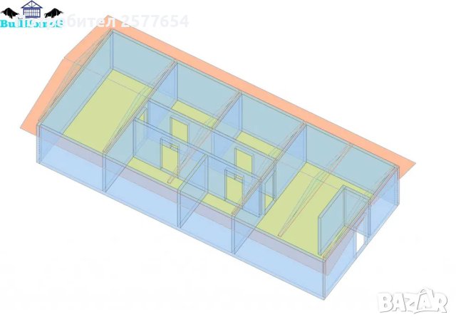 Конструкция за сглобяеми къщи, Преместваеми къщи - 84м², снимка 5 - Строителни материали - 44207780